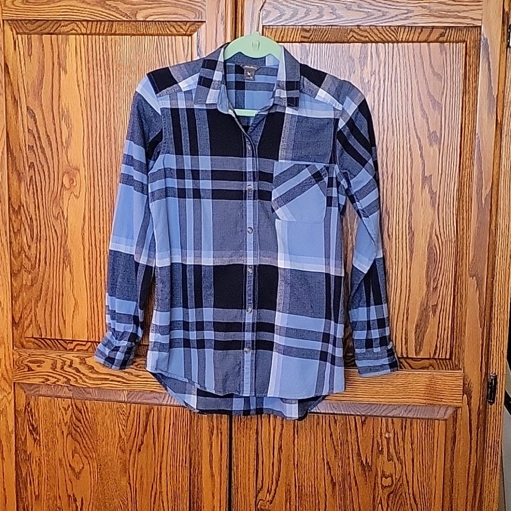 Flannel button up shirt from Eddie Bauer